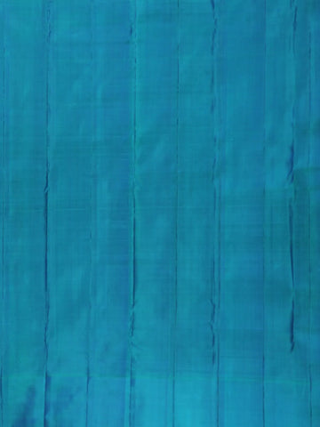 Blue Floral Woven Pure Kanchipuram Silk Saree - Diadem