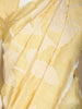 Light Yellow Floral Prints Semi Tussar Silk Saree