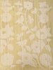 Light Yellow Floral Prints Semi Tussar Silk Saree