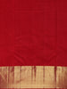Red Floral Woven Pure Kanchipuram Silk Saree