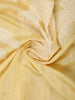 Light Yellow Floral Prints Semi Tussar Silk Saree