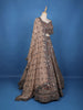 Antique Beige Floral Embroidered Bridal Lehenga