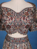 Antique Beige Floral Embroidered Bridal Lehenga