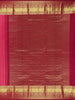 Bright Pink Floral Zari Woven Kanchipuram Silk Saree