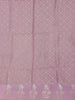 Lavender Floral Design Silk Cotton Saree - Diadem