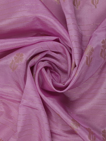 Lavender Floral Design Silk Cotton Saree - Diadem