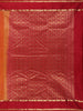 Orange Stripes Woven Pure Kanchipuram Silk Saree - Diadem