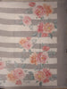 Pale Grey Floral Designed Cotton Saree