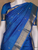 Royal Blue With Gold Zari Border Kanchipuram Silk Saree