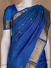 Royal Blue With Gold Zari Border Kanchipuram Silk Saree