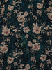Dark Teal Floral Printed Cotton Rayon Kurti