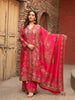 Pink Floral Embroidered Crepe Palazzo Salwar Suit