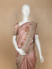 Pale Pink Floral Designed Semi Tussar Silk Saree