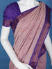 Light Mauve Pink Floral Butta Motif Cotton Saree - Diadem