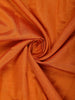 Orange Semi Tussar Silk Plain Saree