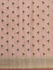 Pale Pink Floral Designed Semi Tussar Silk Saree