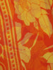 Orange Floral Printed Georgette Saree With Matching Blouse