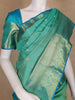 Sea Green Floral Design Kanchipuram Silk Saree