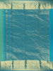 Sea Green Floral Design Kanchipuram Silk Saree