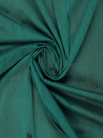 Green Floral Designed Cotton Saree - Diadem