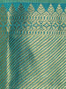 Sea Green Floral Design Kanchipuram Silk Saree