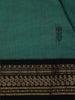 Green Floral Designed Cotton Saree - Diadem
