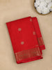 Red Buttas Woven Pure Kanchipuram Silk Saree - Diadem