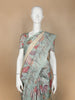 Beige Floral Designed Semi Tussar Silk Saree