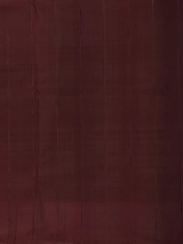 Orange Paisley Motifs Pure Kanchipuram Silk Saree - Diadem
