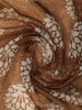 Brown Floral Designed Chanderi Cotton Saree
