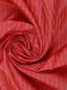 Coral Red Striped Design Soft Silk Saree - Diadem