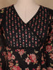 Black Floral Designed Cotton Salwar Suit - Diadem