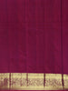 Teal Blue Floral Zari Woven Kanchipuram Silk Saree - Diadem
