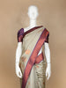Pale Green Floral Designed Art Silk Saree - Diadem