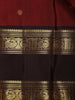Red Peacock Woven Pure Kanchipuram Silk Saree - Diadem