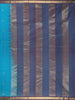 Blue Geometric Woven Pure Kanchipuram Silk Saree - Diadem
