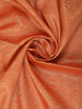 Orange Abstract Designed Semi Tussar Silk Saree