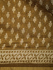 Mustard Green Floral Designed Cotton Saree - Diadem