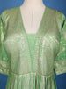 Parrot Green Banarasi Zari Woven Anarkali Gown with Net Dupatta