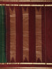 Bottle Green Plain Pure Kanchipuram Silk Saree