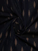 Black Leaf Designed Cotton Fancy Saree