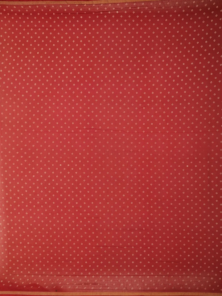 Red Warli Designed Cotton Saree - Diadem