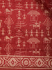 Red Warli Designed Cotton Saree - Diadem