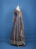 Smoky Lavender Sequins Embroidery Gown