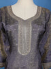 Smoky Lavender Sequins Embroidery Gown