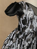 Black Sequin Designed Party Gown for Girls