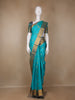 Sky Blue Floral Butta woven Silk Saree - Diadem