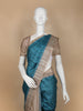 Sky Blue Abstract Designed Semi Tussar Silk Saree