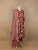 Red Abstract Designed Salwar Suit
