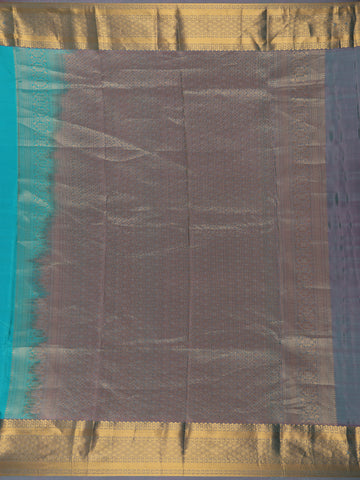 Sky Blue Floral Butta woven Silk Saree - Diadem